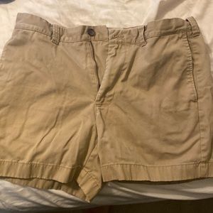 British Khaki J Crew Varick Shorts